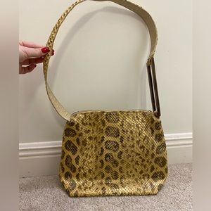 Snakeskin shoulder bag